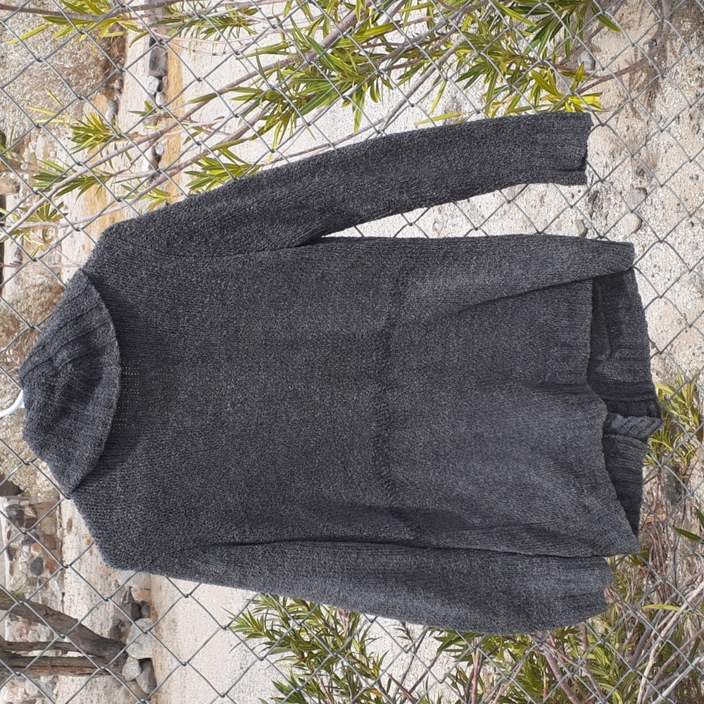 Merona Grey Light Pea Coat, Size M - Picture 6 of 8
